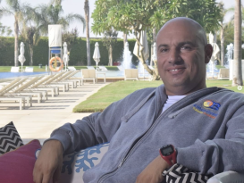 a man in a portrait photoshoot